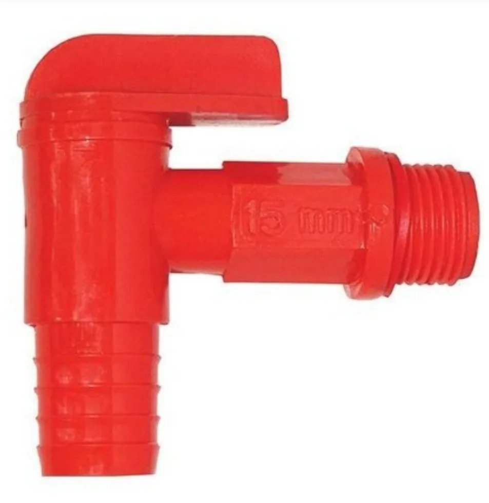 PP TEE Cock 0.5 Inch