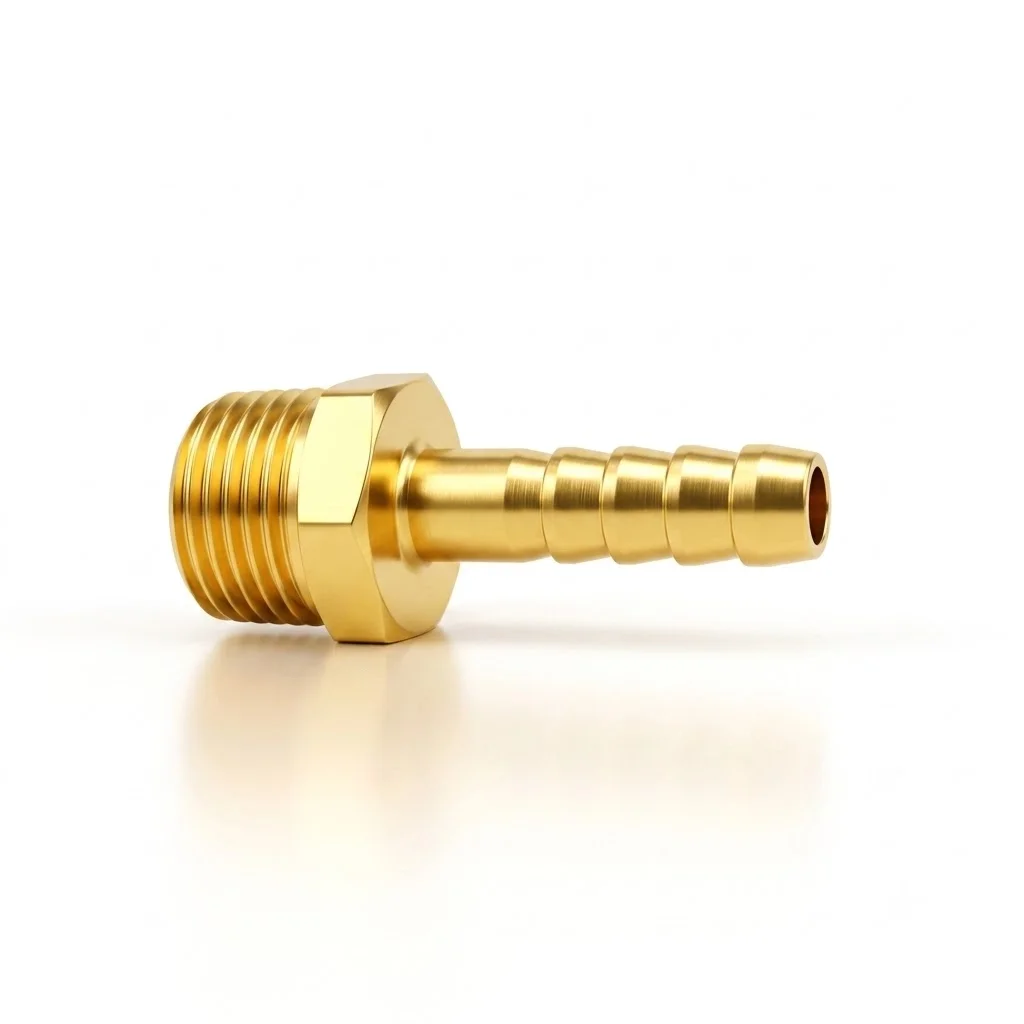 Brass Hose Nipple 0.5 inch-8.5MM