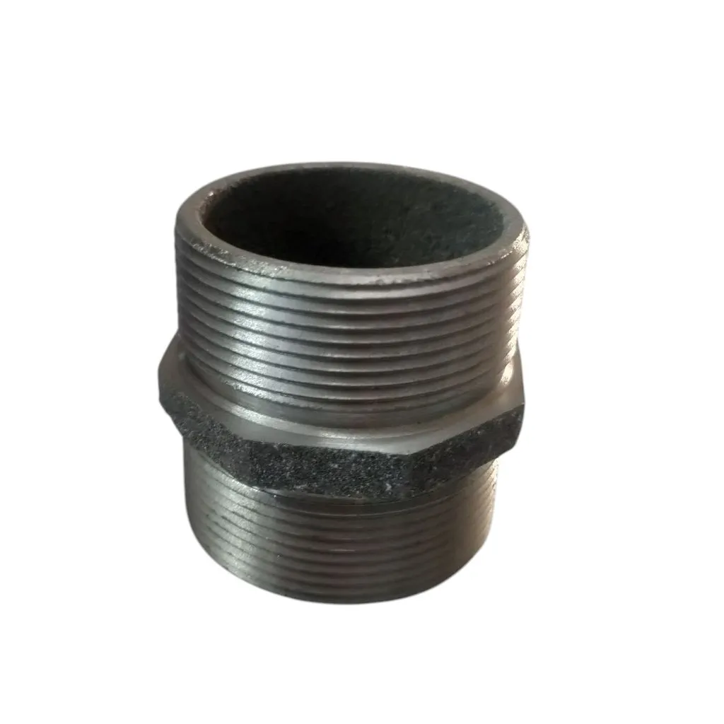 CI Hex Nipple 2 Inch